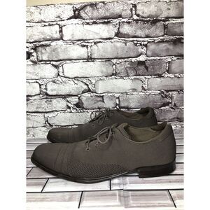 Mark Nason Dress Knit Oxford Gray Taupe Comfort Casual Walk Shoes Men Sz 12M US